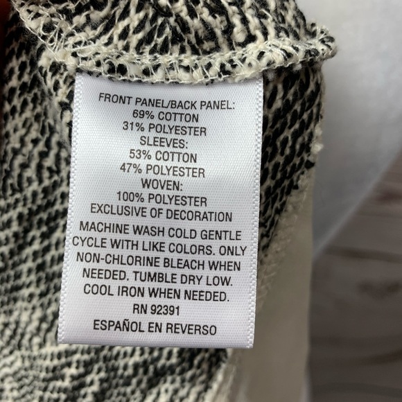 NWOT Maison Jules Marled Knit Lace Chiffon Sweater - Picture 6 of 6